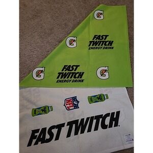 NFL Fast Twitch Neon Gatorade Sideline Towel 42"X22" NWT